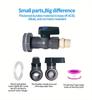PVC Water Barrel Spigot Kit with Universal Connector and Wall Mount for Easy Garden Use