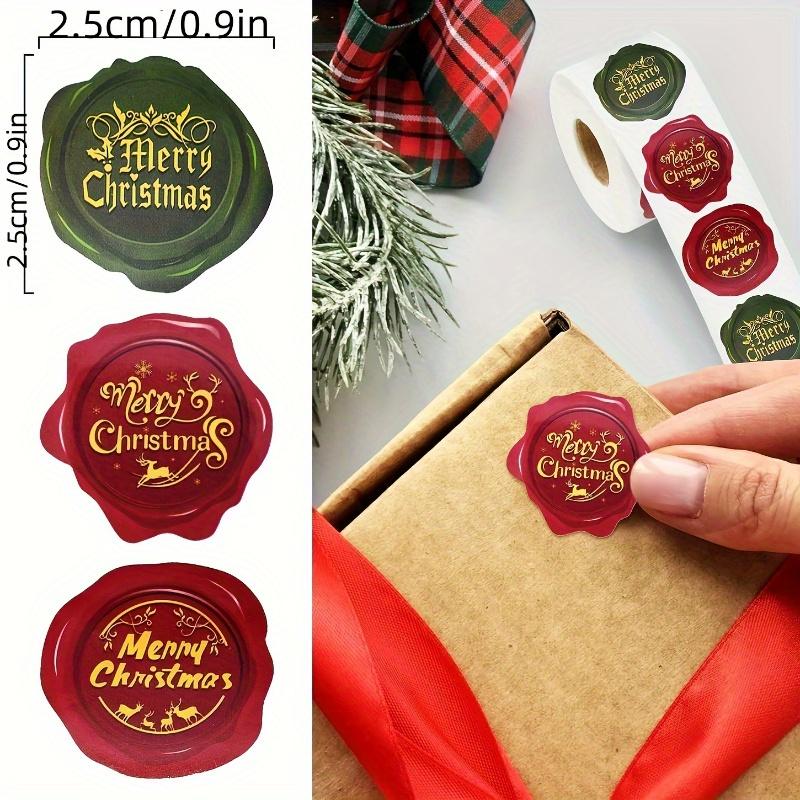 500pcs Christmas Sticker Roll - "Merry Xmas" Labels, Suitable for Greeting Cards, Christma Gift Tags, Merry Christmas Tags