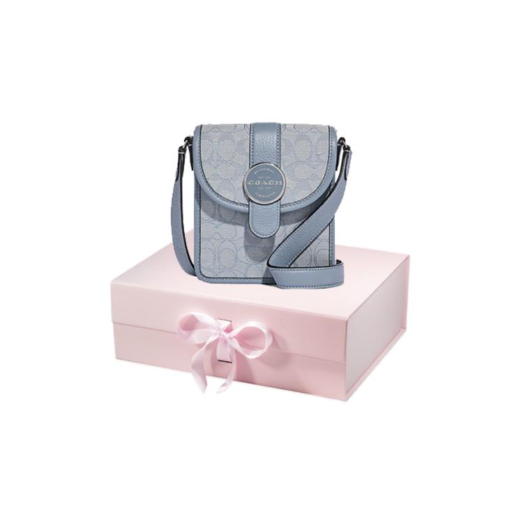 COACH N/S Jacquard With Refined Pebbled Leather Shoulder Bag, Crossbody Bag Small Women's C8321-SVS9X