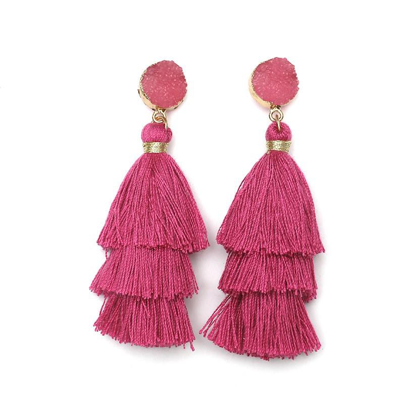 Exquisite Tassel Earrings: European & American Fashion Statement
