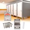 Secure Door Indicator Lock Stainless Steel Door Bolt Latch Privacy Door Lock  Public Restroom