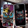 CJ25 Cartoon Art Owl Case for Motorola Moto G10 G20 G30 G31 G32 G34 G35 G41 G42 G50 G51 G52 G55 G60 G60S G62 G71 G72 G75