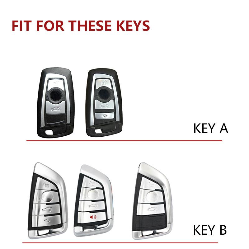 Leather Car Key Case Cover Shell for Bmw F20 F30 G20 F31 F34 F10 G30 F11 X3 F25 X4 I3 M3 M4 1 3 5 Series Accessories Car-Styling