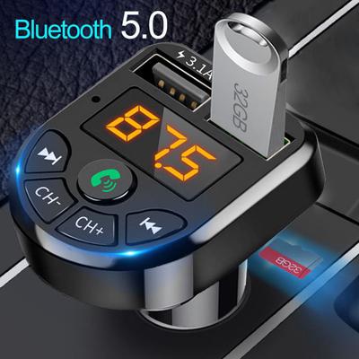 3,1A dvojitá USB rýchla nabíjačka Bluetooth 5.0 FM vysielač Súprava do auta MP3 modulátor prehrávač Bezdrôtový handsfree audio prijímač
