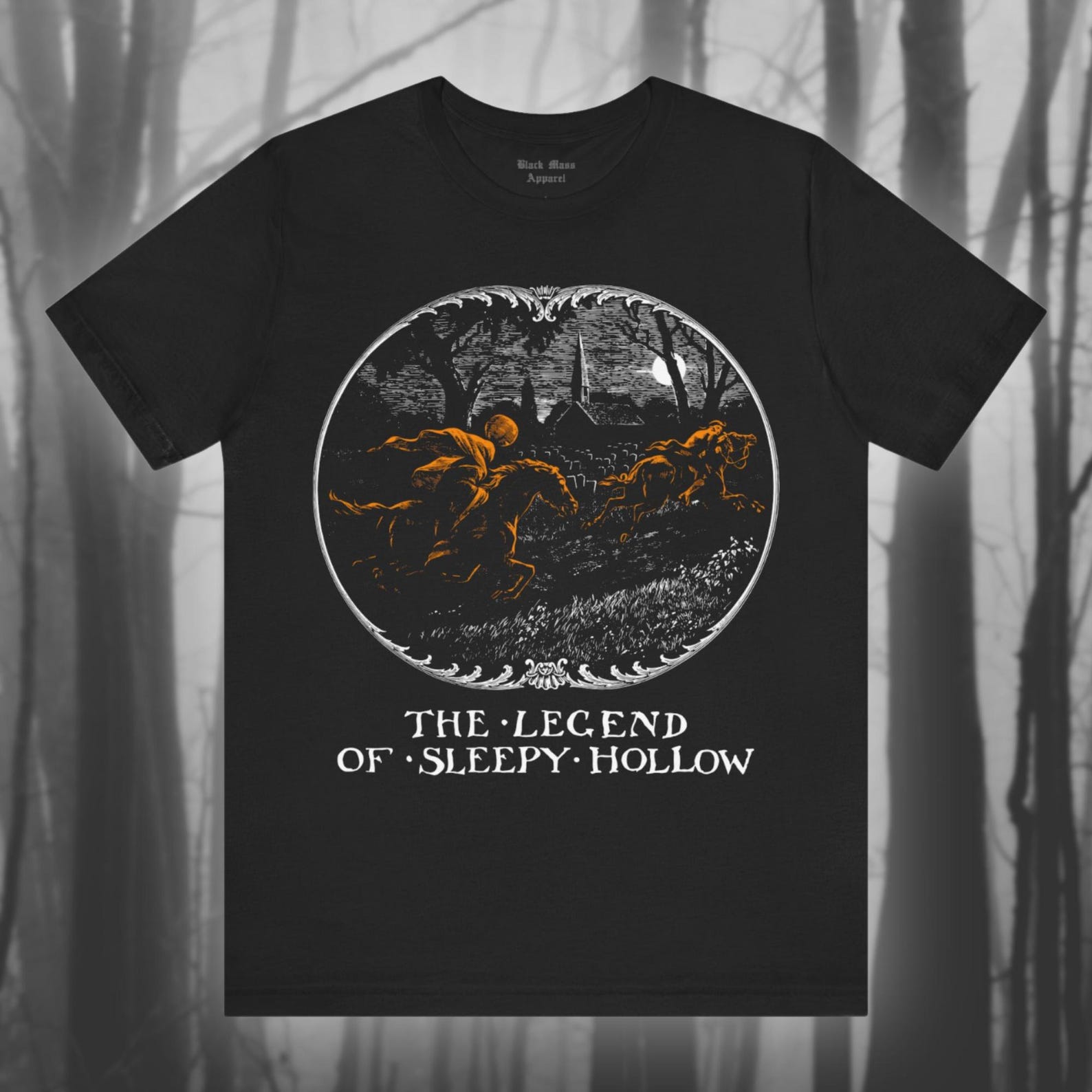 The Legend of Sleepy Hollow II, Vintage Halloween Shirt, Creepy T-Shirt, Horror Novel T-Shirt, Folklore, Spooky Retro Unisex Tee XL