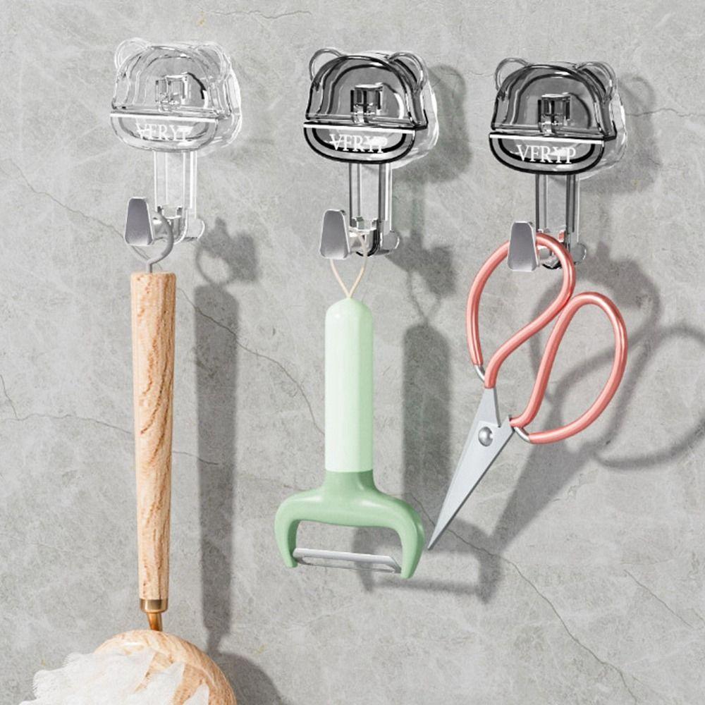 Wall Hanging Door Wall Vacuum Hooks Plastic Clothes Hangers Strong Suction Cup Hooks for Household