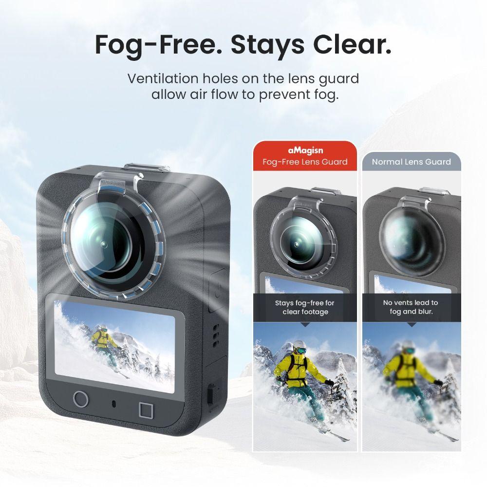 Anti-Scratch Lens Guard Plastic Protective Lens Cap for DJI Osmo 360 Panoramic Camera Accessories