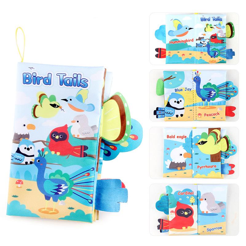 Large Children's Educational Puzzle Cloth Book: Sea, Land, Air Animals with Sound