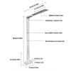 Aluminum Fish Bowl Light Stand 40cm cistern Lamp Hold grip 20cm Easy arrange And Direction Control