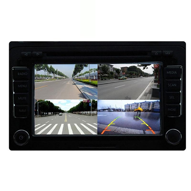 High Resolution 4 Channel Vehicle Video Splitter Camera Controller For All Around Monitoring And Safe Parking Assistance