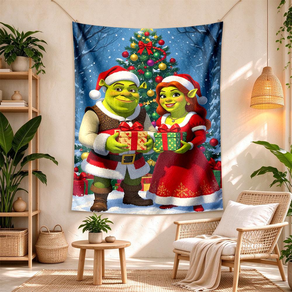 Shrek Vintage Tapestry Rustic Farmhouse Made For Dorm Wall Studio Wall Balcony Four Seasons Vintage Wall Art Perfect Gift For Dorm Roommate