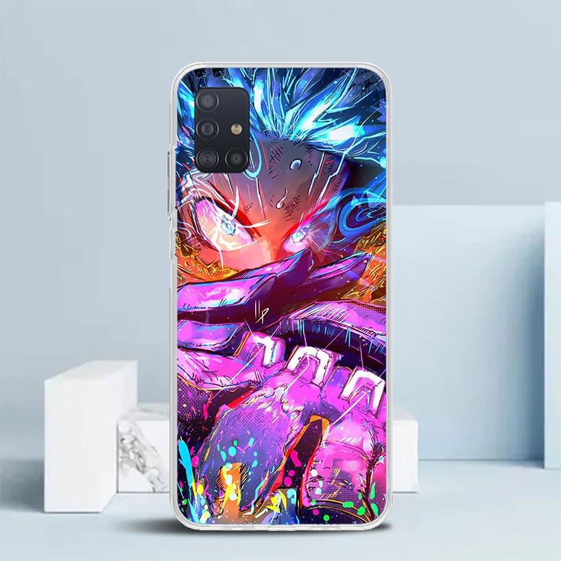 Midoriya Izuku Deku MHA My Hero Soft Cover for Samsung Galaxy A12 A22 A32 A52 A72 A02S Phone Case Note 20 Ultra 10 S10 Plus A51