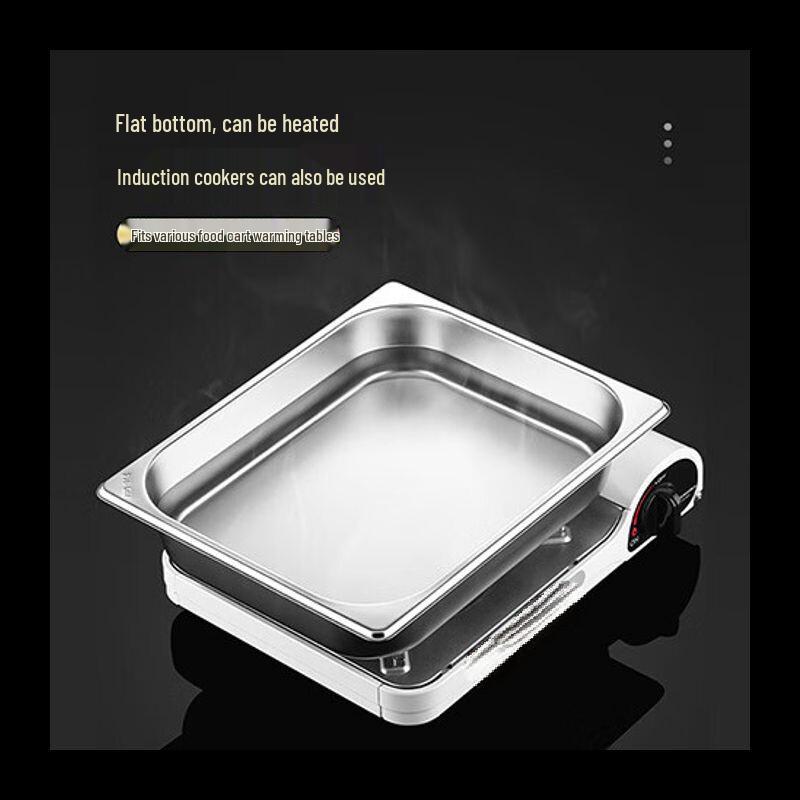 NHZHIW Commercial 304 Stainless Steel Rectangular Food Pan