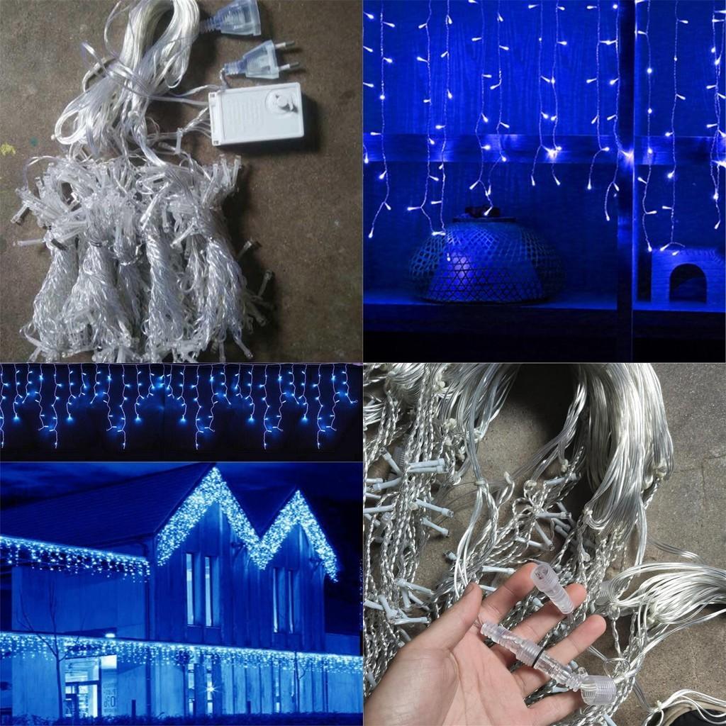 13-130ft Curtain Icicle Lights Led Fairy Christmas Indoor Outdoor Wedding Party String Lights