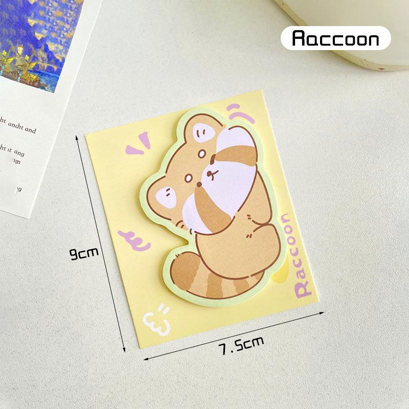 30sheets Small Animals, Cute and Stylish Ins Sticky Notes, High-looking, Memo Notes, Leave A Message N Times Memo Pad