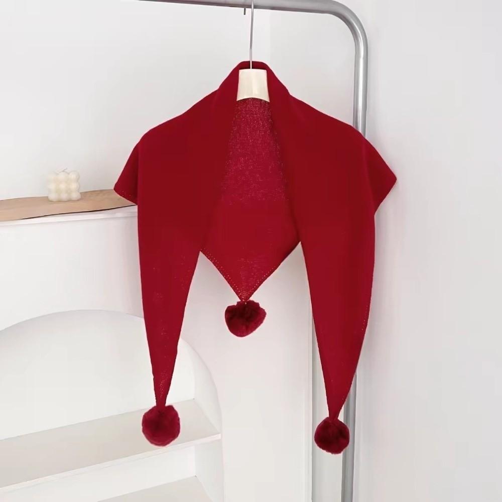 Pure Color Triangle Scarf Soft Fabric Neck Scarves Elegant Winter Scarf Women