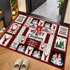 Christmas Theme Floor Carpet, Soft Area Rug, Xmas Indoor Home Holiday Decoration