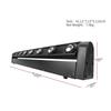 8x12W LED RGBW 4in1 Stage Moving Head Light DMX Hot Wheel Infinite Rotating Beam For KTV DJ Party Wedding