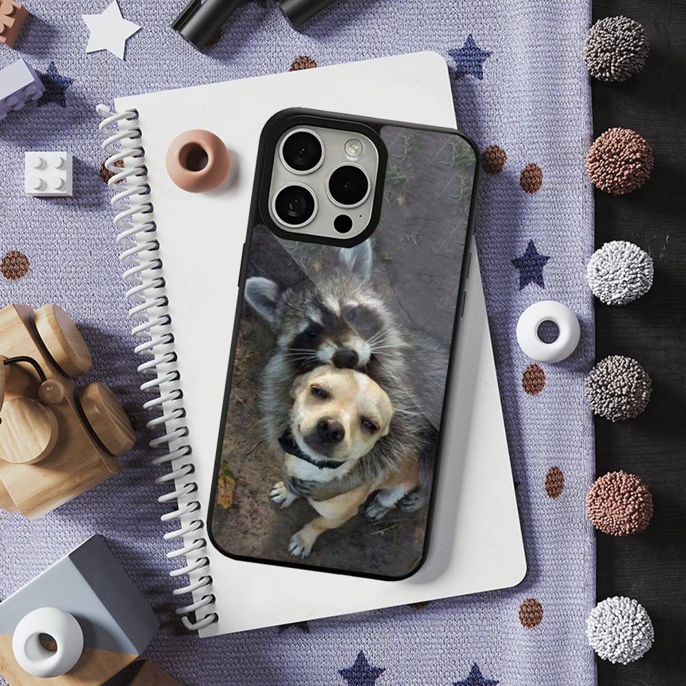 Funny Raccoon Animal For iPhone 15,16,17,14,Plus,12,Pro,Mini,13,Max,11,For Magsafe,Magnetic Wireless Charging Case