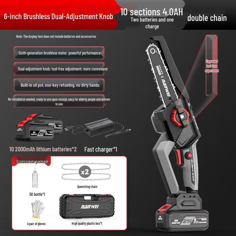 

Nanwei 20V Cordless Handheld Electric Chainsaw CN plug (adapter included)