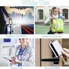 Heavy Duty Id Card Badge Holder, Hard Plastic Vertical Silicone Soft Clear Pvc Card Holder Name Tag Holder 57X102Mm