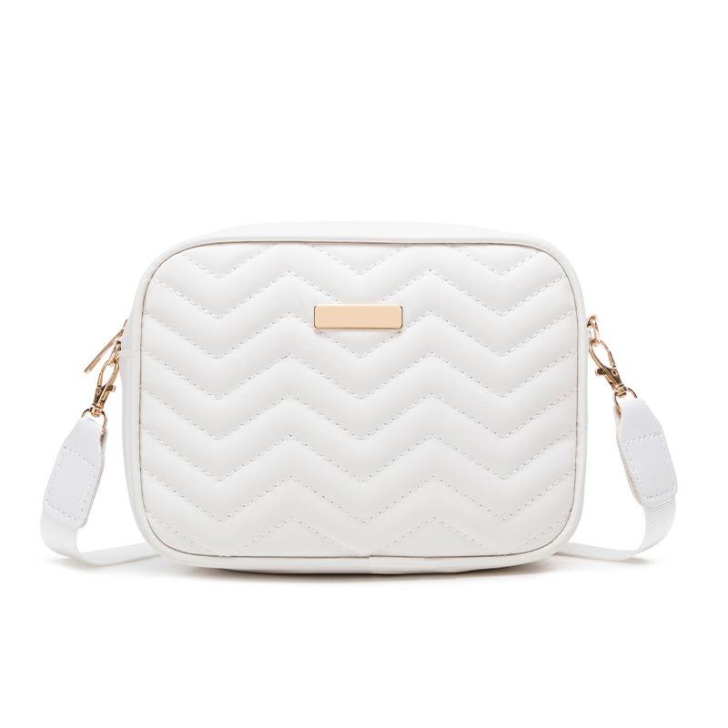 Women's Bag Embroidery Thread Bag Fashion Camera Bag Wide Shoulder Strap Simple Shoulder Messenger Bag Women's Bag One Piece