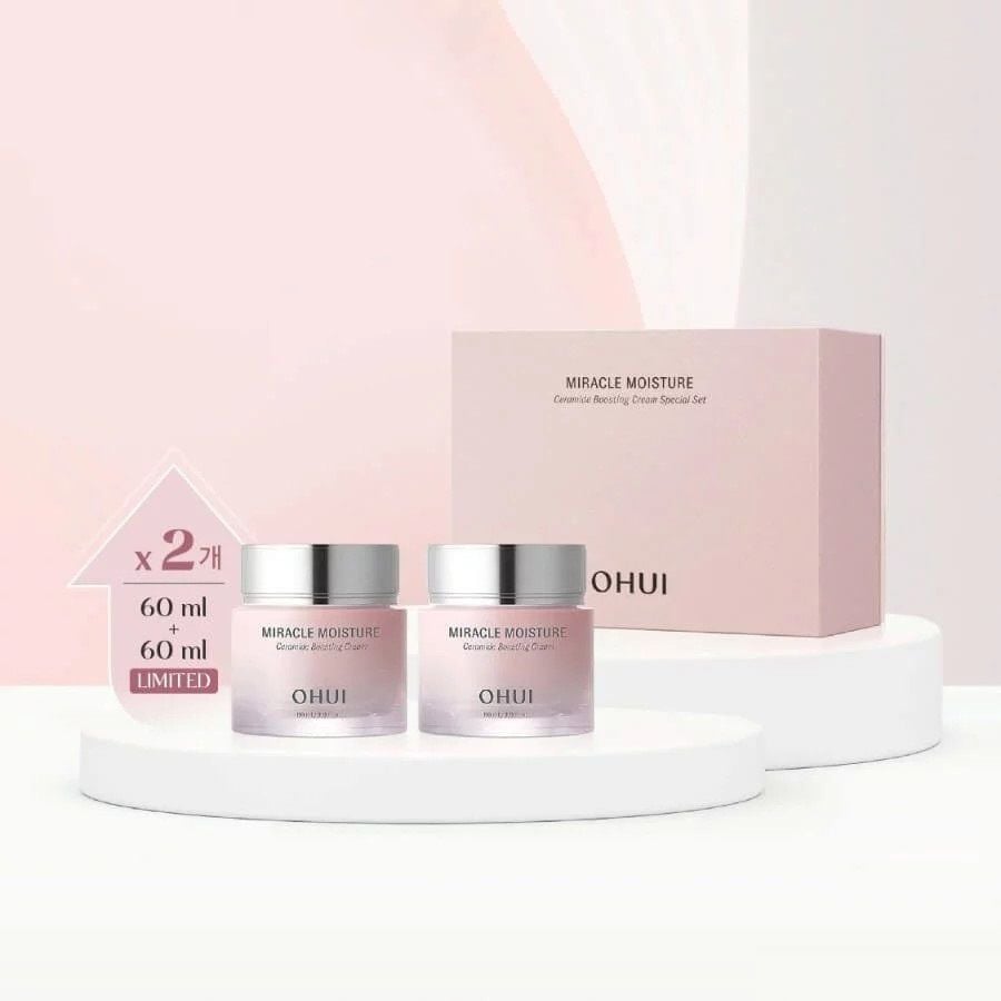 

O HUI Miracle Moisture Ceramide Boosting Cream Special Set 1+1 (60ml+60ml) Korean Luxe Brand Store