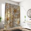 1PC 3D relief flower pattern printed shower curtain, waterproof, with 12 hooks, bathroom showers, bathtub, home use