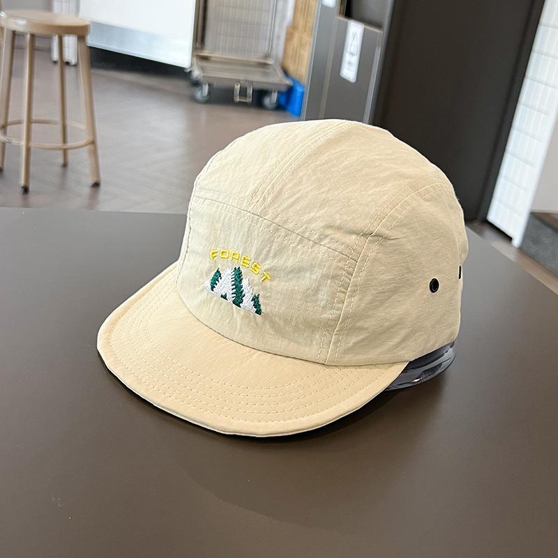 Ricygvm Summer Quick Dry Peaked Cap For Men Women Fashion Short Brim Baseball Hat Solid Color Duck Tongue Caps Outdoor Sun Visor