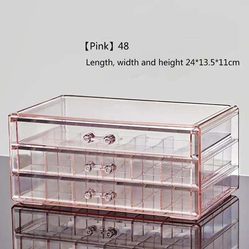 Lådstil Transparent Smyckeskrin Stor Kapacitet Ring Örhänge Halsband Akryl Smyckessorteringslåda Smyckeskrin Organizer