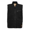 Mens Washed Ribbed Collar Gilet
