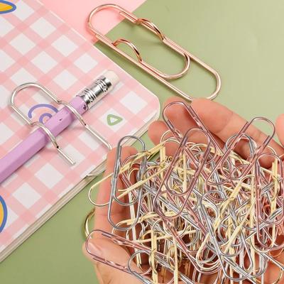 5-10pcs Metal Pen Holder Clips - Portable Paper Fixing Clips for Journals, Documents, Pictures & Pockets, Student & Office Tool