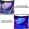 UV Fluorescent Tapestry Starry Sky Print Wall Hanging Art Home Decor