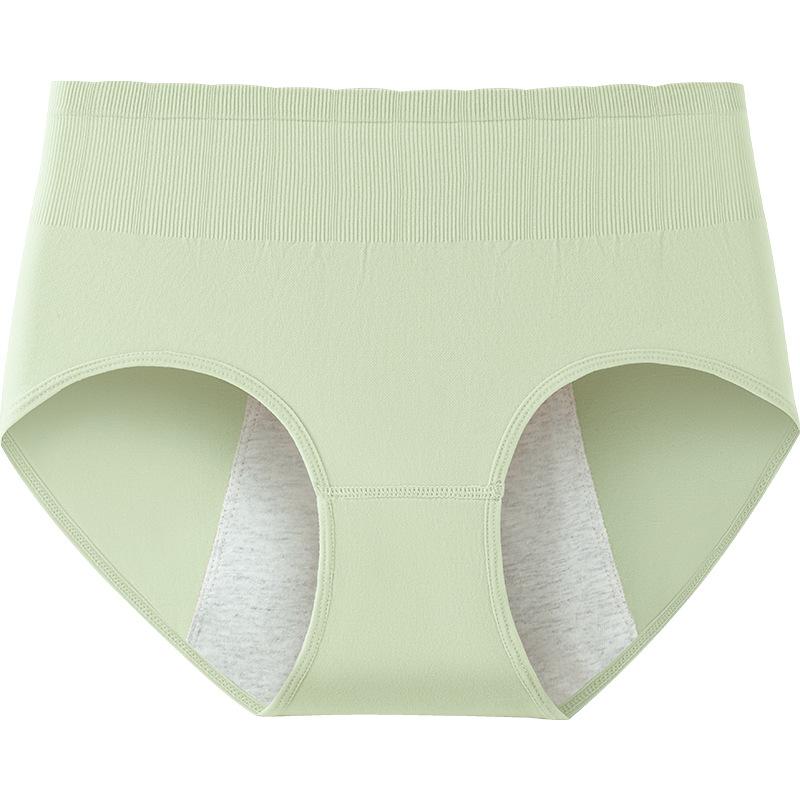 Large Size Women Spring and Autumn Menstrual Period Leak Proof Belly Full Cotton Antibacterial Crotch High Waist Triangle Briefs