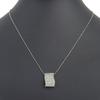 Necklace K18 White Gold/diamond 5.0g Women Used