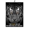 Black White Lion Tiger Leopard Beast Quotes Nordic Posters And Prints Wall Art Canvas Painting Pictures For Living Room Decor