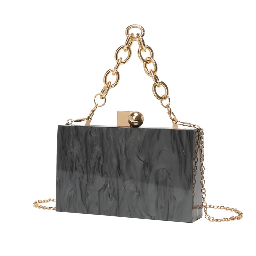 2025 New Dinner Hand Chain Crossbody Pearlescent Acrylic Bag Women's Bag Portable