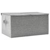 Storage Box Fabric 50 x 30 x 25 cm Gray