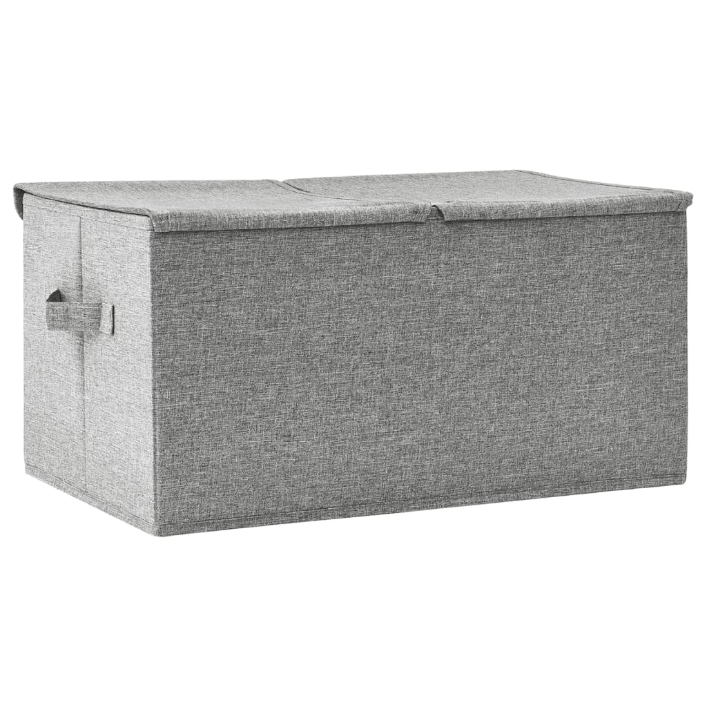 Storage Box Fabric 50 x 30 x 25 cm Gray