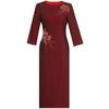 Xi Popo Qipao 2024 Elegant Wedding Dress for Middle-Aged Women - High-End, Versatile Attire for Banquets and Occasions.