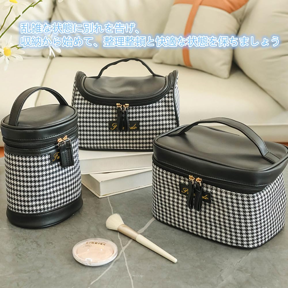 Tumecos Kosmetisk Rutete Vanntett Kosmetisk Oppbevaring Glidelås Bærbar Reise Sminke Kosmetisk Oppbevaring Svart 1 Pose, Mønster, Pose, Esk, Pung,