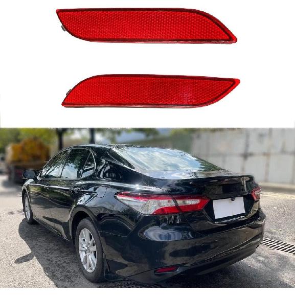 Car Rear Bumper Reflector, Brake Light Marker, Compatible with Toyota Camry 2018-2021, 81920-06060/81920-33020/ To1184110, 81910-06070/81910-33030/