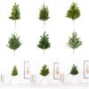 Plastic Artificial Pine Branches Green Realisticl Green Garland  Christmas Decorations