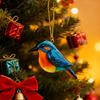Ozdoba ptáčků z taveného skla Akrylový kolibřík Sova Sojka modrá Ledňáček Sýkorka Vánoční ozdoba na výzdobu vánočního stromku