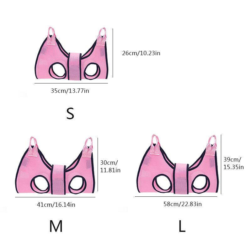 Pet Grooming Hammock Cat Dog Hammock Nail Cutter Hanging Bag Anti-Scratch Bite Medicine Fixing Bag