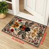 Vintage Flannel Carpet Bee Pattern Machine Washable Suitable Rugs Decorating Living Rooms Kitchens in Spring and Autumn Mats