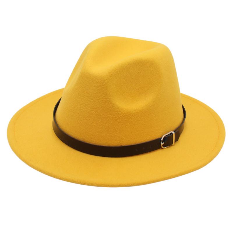 Ethnic Style Vintage Fedora Hat With Wide Brim For Women And Men