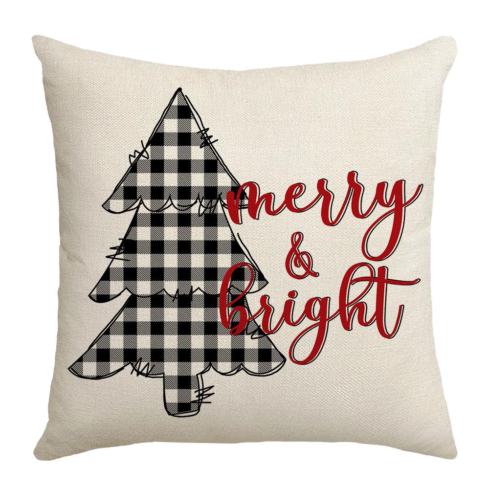 New Red Christmas Pillow Case Christmas Red Sofa Living Room Pillow Case Home New Style