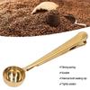 Coffee Spoon Sealing Clip 2 in 1 Stainless Steel Tight Sealing Deepen Design Convenient Practical Coffee Drinking Tools
