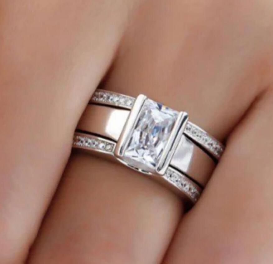 

3 шт. Геометрические Простые Кольца из Цинкового Сплава Цвета с Блестящими Стразами для Женщин Аксессуары для Вечеринок Подарки Пользовательский Циркон 8